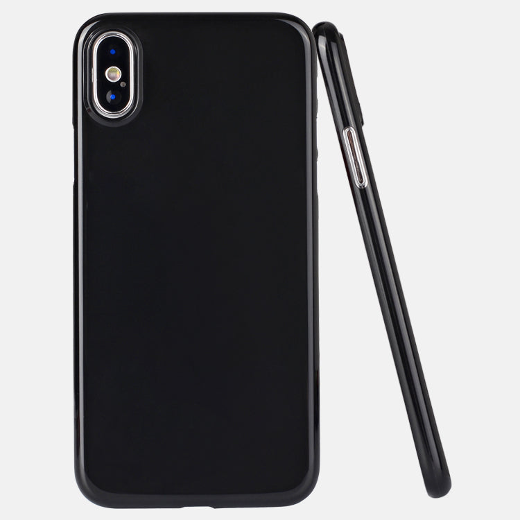 0.35mm ultra thin shiny PP phone cover for iPhone X glossy case, grip well bottom closed for iPhone X case-medome technology麦多米科技