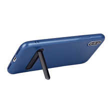 Carbon fiber pattern TPU phone cover for iPhone X stand case, slim fit for iPhone X case