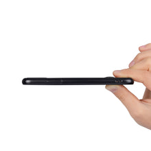 Carbon fiber pattern TPU phone cover for iPhone X stand case, slim fit for iPhone X case