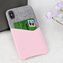 Premium quality slim PU leather case for iPhone with cardholder, grip well for iPhone X leather case with metal button-medome technology麦多米
