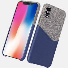 Premium quality slim PU leather case for iPhone with cardholder, grip well for iPhone X leather case with metal button-medome technology麦多米