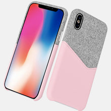 Premium quality slim PU leather case for iPhone with cardholder, grip well for iPhone X leather case with metal button-medome technology麦多米