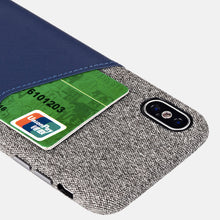 Premium quality slim PU leather case for iPhone with cardholder, grip well for iPhone X leather case with metal button-medome technology麦多米