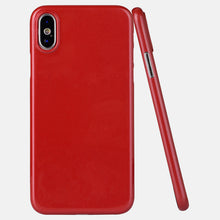 0.35mm ultra thin shiny PP phone cover for iPhone X glossy case, grip well bottom closed for iPhone X case