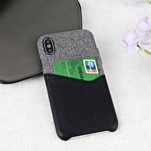 Premium quality slim PU leather case for iPhone with cardholder, grip well for iPhone X leather case with metal button-medome technology麦多米