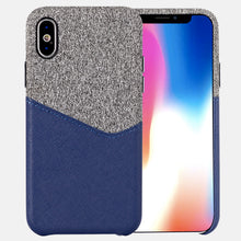 Premium quality slim PU leather case for iPhone with cardholder, grip well for iPhone X leather case with metal button-medome technology麦多米