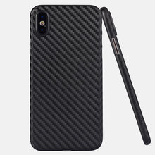 Ultra thin carbon fiber case for iPhone X, slim fit grip well for iPhone carbon case